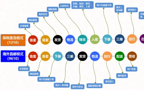 【思维导图】1210和9610进境流程